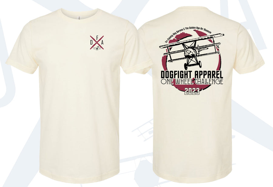 One Wheel Challenge 2023 T-Shirt - Dogfight Apparel & Balsa USA
