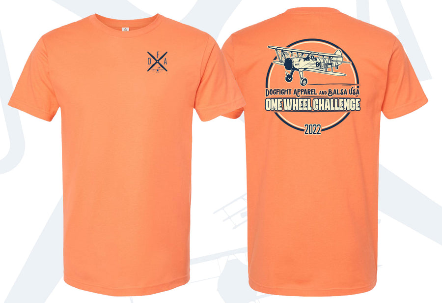 One Wheel Challenge 2022 T-Shirt - Dogfight Apparel & Balsa USA